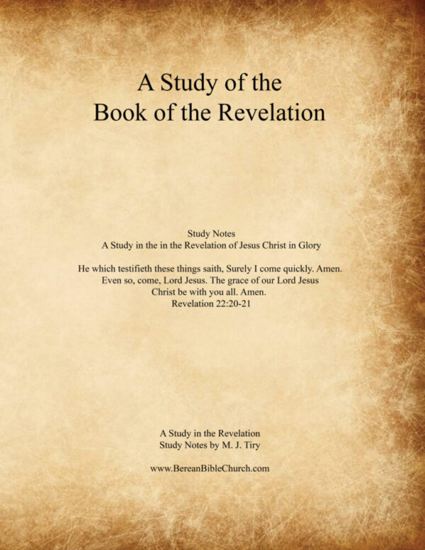 A Study of the Book of the Revelation